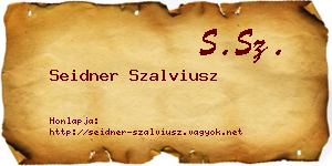 Seidner Szalviusz névjegykártya